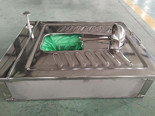 机械打包蹲便器